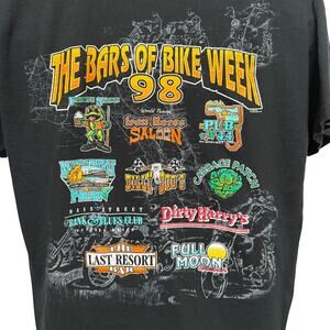 The Bars of Bike Week 1998 Daytona Beach Florida Vintage Single Stitch Size XL